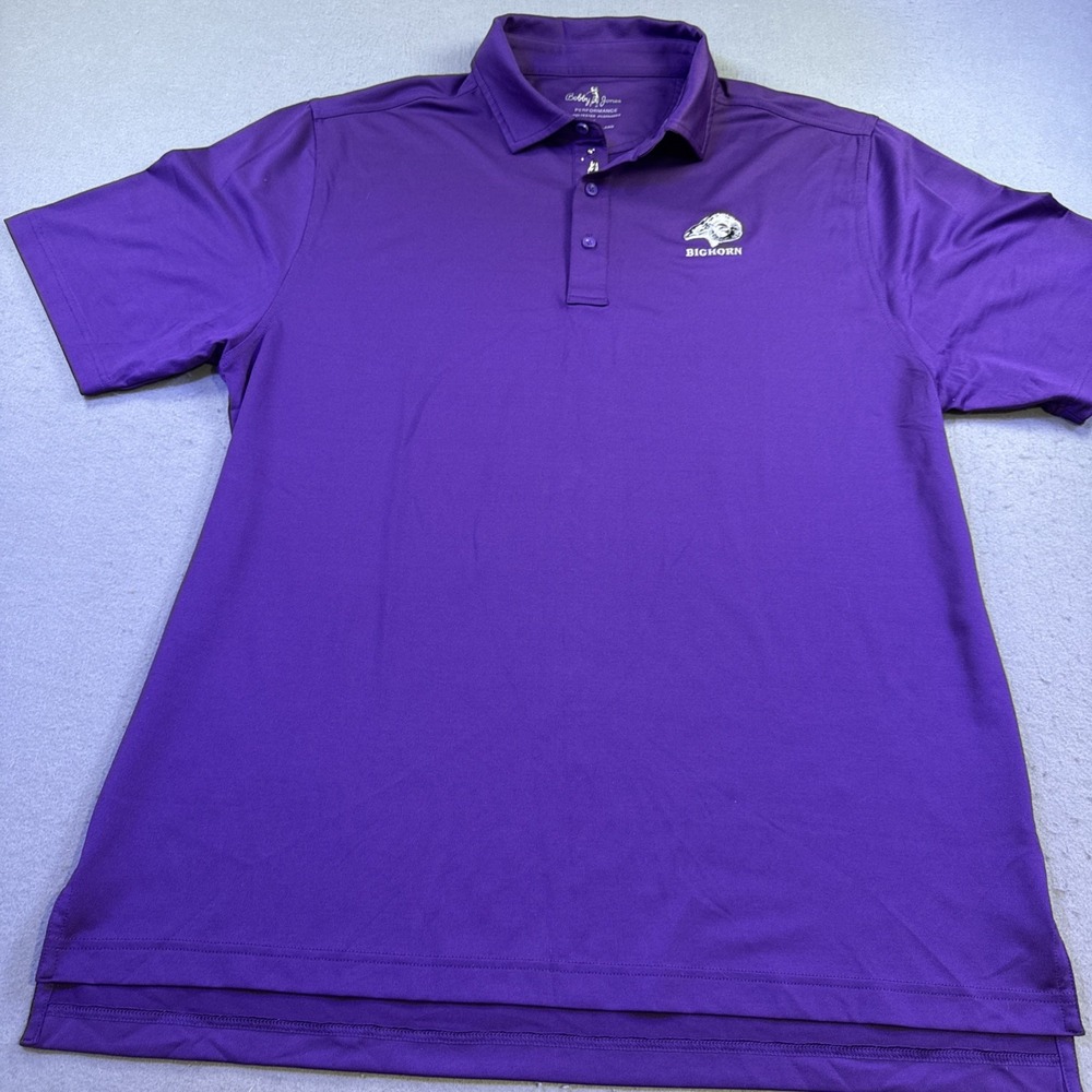 Bobby Jones Mens XL - X Large Purple Golf Polo Shirt  Casual PERFORMANCE - Picture 3 of 7